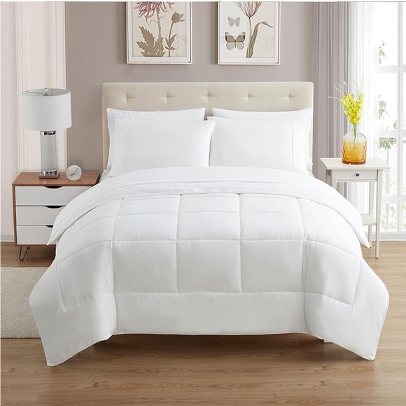 Sweet Home Collection 5 Piece White Comforter Set - Picture 12 of 12